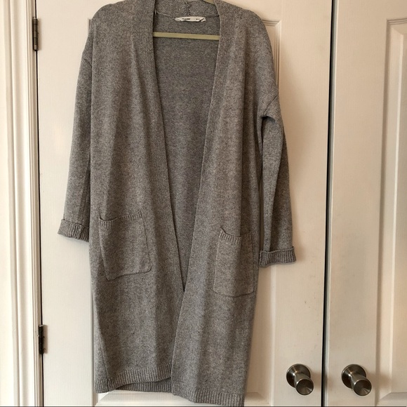 Bluenotes Long Grey Cardigan Size M Woman’s - Picture 1 of 8